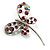 Stylish Crystal Butterfly Brooch - view 3