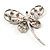 Stylish Crystal Butterfly Brooch - view 4