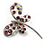 Stylish Crystal Butterfly Brooch - view 8