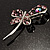 Stylish Crystal Butterfly Brooch - view 6
