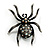 Vintage Sparkling Spider Brooch - view 3
