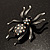 Vintage Sparkling Spider Brooch - view 7
