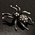 Vintage Sparkling Spider Brooch - view 2