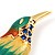 Exotic Multicoloured Enamel Bird Brooch - view 3