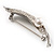 Exquisite Crystal Simulated Pearl Leaf Brooch (Silver Tone) - view 4