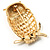 Gold-Tone Wise Filigree Owl Brooch - view 5