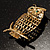 Gold-Tone Wise Filigree Owl Brooch - view 3