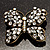 Antique Bronze Diamante Butterfly Brooch - view 6