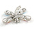 Small Multicoloured Dragonfly Brooch (Silver Tone) - view 3