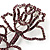 Luxurious Large Swarovski Crystal Rose Brooch (Silver&Pink) - view 5