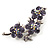 Crystal Floral Brooch (Silver&Lilac) - view 5