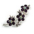 Crystal Floral Brooch (Silver&Lilac) - view 4