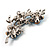 Crystal Floral Brooch (Silver&Azure) - view 5