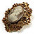 Heiress Filigree 'Cameo' Brooch (Antique Gold) - view 3