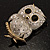 Cute Baby Owl Brooch (Gold&Silver Tone) - view 4