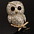 Cute Baby Owl Brooch (Gold&Silver Tone) - view 5