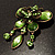 Vintage Green Butterfly Charm Brooch (Bronze Tone) - view 4
