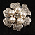 6-Petal Imitation Pearl Floral Brooch (Silver&White) - view 2