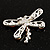 Small Red Dragonfly Brooch (Silver Tone) - view 6