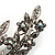 Romantic Swarovski Crystal Floral Brooch (Silver&Clear) - view 4