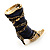 Dark Blue Stiletto High Boot Pin Brooch - view 2