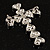 Clear Swarovski Crystal Cross Brooch (Silver Tone) - view 5