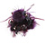 'Fluffy Paradise' Hair Clip/ Brooch (Violet & Deep Purple) - Catwalk 2013 - view 5
