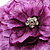 Large Purple Crystal Fabric Rose Brooch - view 5