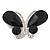 Statement Oversized Jet Black Crystal Butterfly Brooch (Silver Tone) - view 7