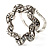 Diamante Floral Scarf Pin/ Brooch (Silver Tone) - view 7