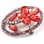 Daisy In The Oval Frame Pink Crystal Brooch (Silver Tone) - view 7