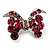 Small Pink Diamante Bow Brooch (Silver Tone) - view 6