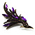 Purple Exotic Crystal Fire-Bird Brooch - view 4