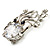 CZ Octopus Crystal Brooch (Silver Tone) - view 6