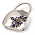 Stylish Crystal Bag Brooch (Rhodium Plated & Pale Lilac) - view 5