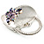 Stylish Crystal Bag Brooch (Rhodium Plated & Pale Lilac) - view 6
