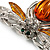 Art Deco Bee Brooch (Silver Tone) - view 4