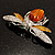 Art Deco Bee Brooch (Silver Tone) - view 11