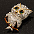 Cute Baby Owl Brooch (Gold&Silver Tone) - view 3