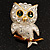 Cute Baby Owl Brooch (Gold&Silver Tone) - view 7