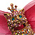 Swarovski Crystal Magnificent Queen Cat Brooch/ Pendant (Gold & Iridescent Pink) - view 2
