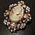 Heiress Filigree 'Cameo' Brooch (Antique Gold Finish) - view 4