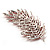 Statement Crystal Leaf Brooch (Bright Red) - view 5