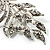 Clear Crystal Peacock Brooch (Silver Tone) - view 5