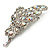 AB Diamante Butterfly Brooch (Silver Tone) - view 3