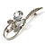 Clear Crystal Butterfly Brooch (Silver Tone) - view 4