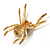 Sparkling Spider Brooch (Gold Tone) - view 6