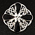 Traditional Circle Celtic Brooch (Silver Tone) - view 2