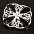 Traditional Circle Celtic Brooch (Silver Tone) - view 4