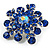 Swarovski Crystal Star Brooch (Navy Blue) - view 3